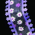 thumbnail image 2 of The Ribbon People Purple and White Mini Daisy Wire Edged Craft Ribbon 1.5" x 40 Yards, 2 of 2