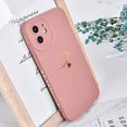 thumbnail image 5 of Funda compatible con iPhone 12, silicona suave a prueba de golpes con lente envolvente para iPhone 12, diseño de amor dorado ER, 5 of 5
