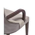 thumbnail image 3 of Manhattan Comfort Shubert 19.75" Faux Leather Dining Armchair in Light Gray, 3 of 5