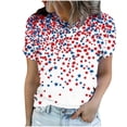 thumbnail image 6 of Hilenly American Flag Shirts for Women 4th of July T-Shirt Patriotic Shirt Graphic Tees, 6 of 7