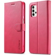 HAII Flip Case for Galaxy A32 5G [Not fit A32 4G],Premium PU Leather Flip Folio Wallet Case with Card Slot Magnetic