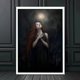 thumbnail image 1 of Póster de pared de arte de la Academia oscura, Victoria Crow, bruja, fantasma, decoración de fondo de Halloween, impresión de imagen gótica, pintura en lienzo, 1 of 4