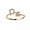 Gold-D, variant on Adjustable Open Initial A-Z Letters Ring Fashion Zircon Ring Womens Jewelry Gift-Gold-V