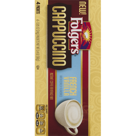 Folgers Cappuccino French Vanilla Instant Coffee Mix