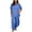 Blue, variant on JGTDBPO Sets For Women 2 Piece short Sleeve Athletic Baggy Matching Pants Loose Fit Casual Tracksuit Sets