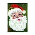 thumbnail image 2 of Evergreen Merry Santa Applique Garden Flag 12 x 18 Inches Indoor Outdoor Decor, 2 of 7