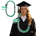 thumbnail image 2 of 2026 Graduation Ribbon Lei Necklace Class Of 2026 Grad Ribbon Money Lei Double Braided Graduation Lei Necklace Party Supplies 47.2in Multi Color, 2 of 6
