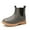 Gray, variant on DADAWEN Boy's Ankle Boots Side Zipper Waterproof Chelsea Boots Brown 10 M Toddler