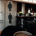 thumbnail image 7 of Sign - Men and Women Silhouettes Restroom Sign, 7 of 7