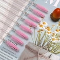 100pcs Disposable Mascara Brushes with Container, Mascara Wands Makeup