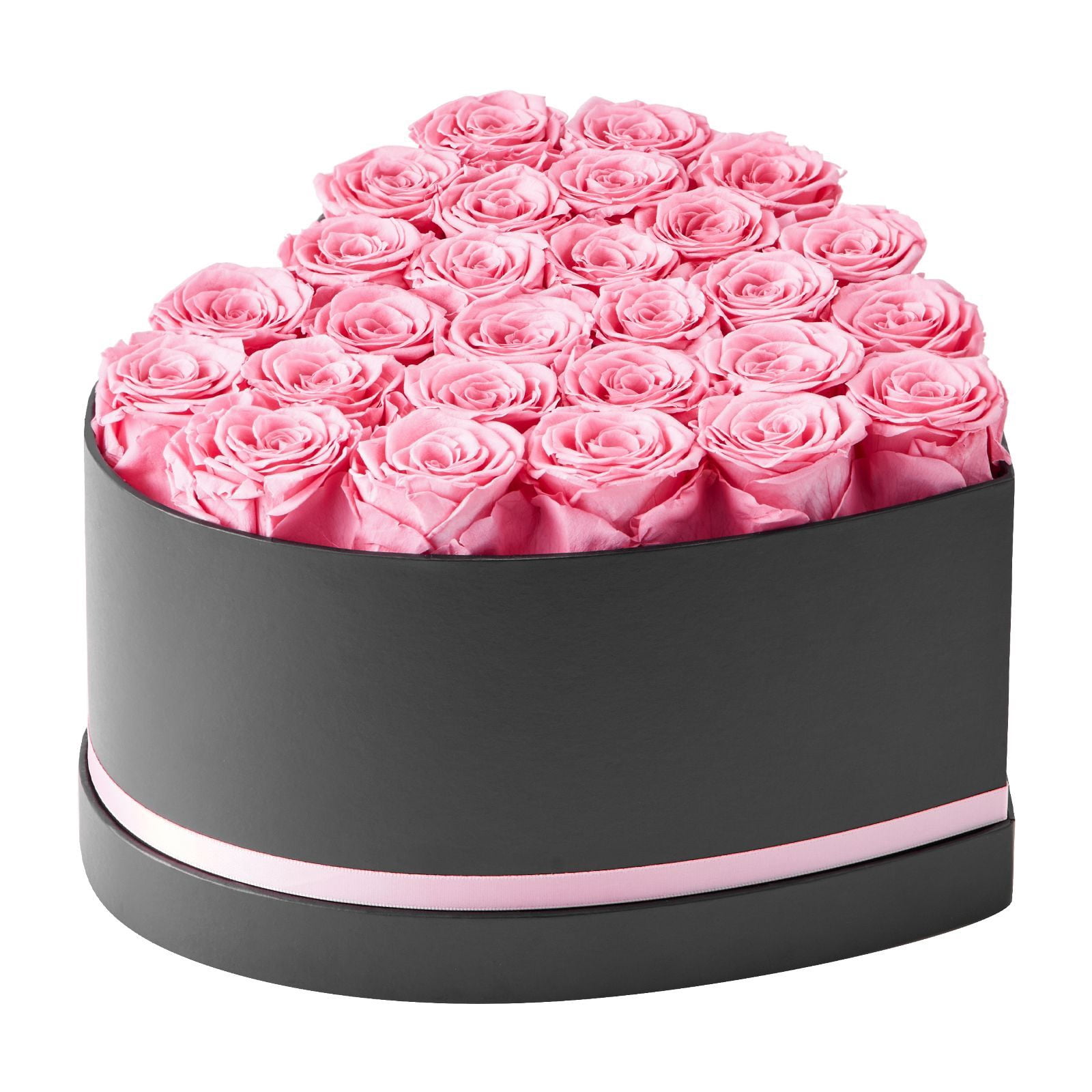 Preserved Roses 27 Real Roses in Heart Box, Lasts Up to 3 Years, No Watering Needed, Light Rose Fragrance, Romantic Gift for Valentine's Day Birthday Christmas