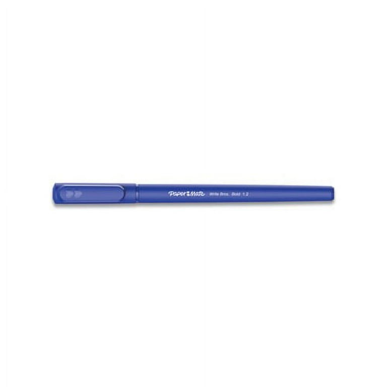 Write Bros. Ballpoint Pen, Stick, Bold 1.2 mm, Blue Ink, Blue Barrel, Dozen Write Bros. Ballpoint Pen, Stick, Bold 1.2 mm, Blue Ink, Blue Barrel, Dozen