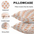 thumbnail image 5 of Throw Pillow Covers 16x16 Inch Set of 2, Orange Beach Starfish Waterproof Outdoor Pillow Covers, Summer Ocean Nautical Coastal Decorative Cushion Pillowcases for Couch, Sofa, Bed, Garden, Patio, 5 of 9