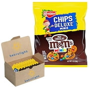 Keebler M&M Mini Cookies, Chip Deluxe Mini Chocolate Cookies Individually Wrapped, 1.6 Oz Pouch Each  Pack Of 10 | Every Order Is Elegantly Packaged In A Signature Branded Box!