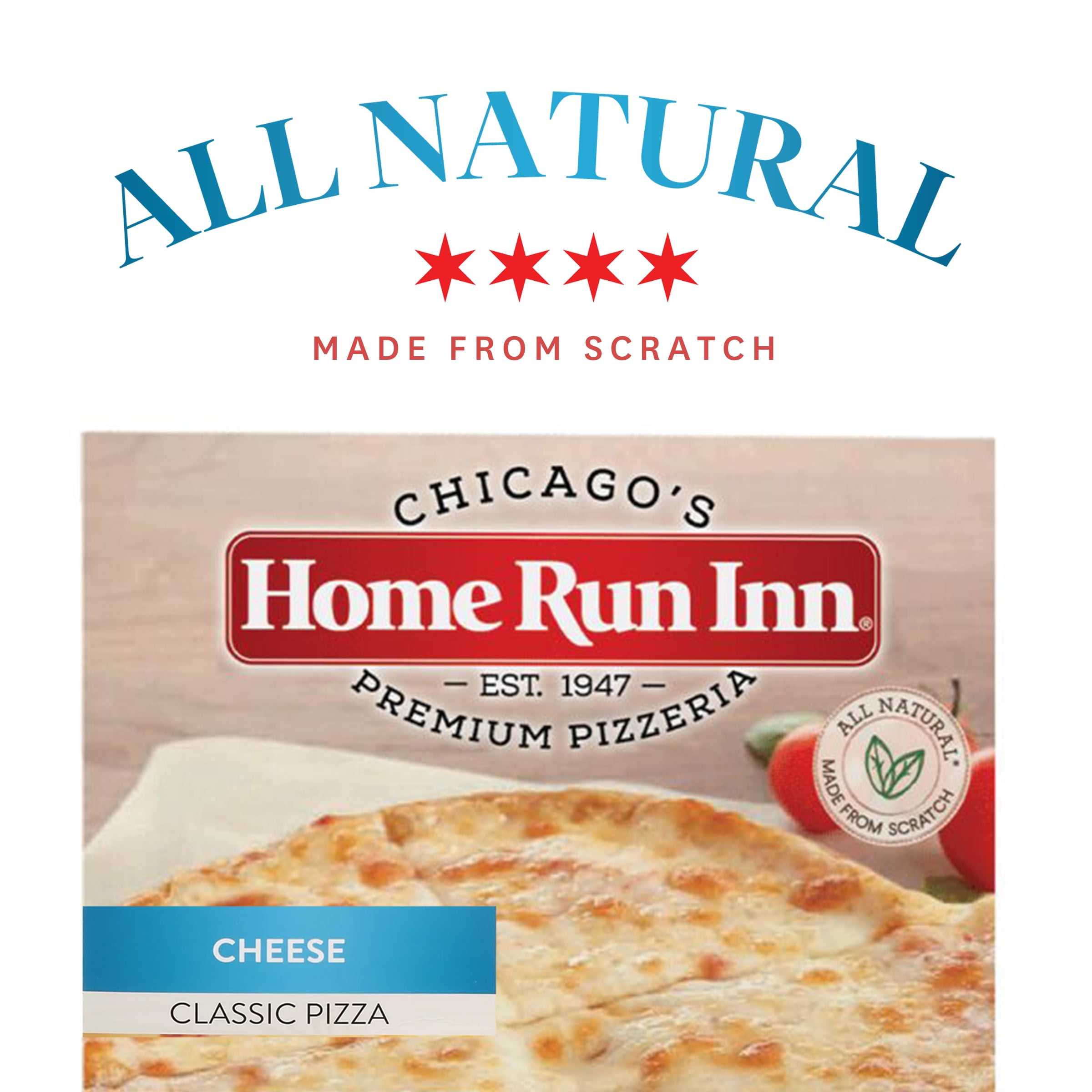 Home Run Inn Mini Personal Pizza, Classic Crust Cheese Pizza, Tomato Sauce, 7.5 oz, (Frozen)
