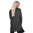 thumbnail image 5 of TEMOFON Relaxed Fit Long Sleeve for Womens Tunic Top with Pockets Soft Knit Pullover Sweater Black Color, 5 of 6