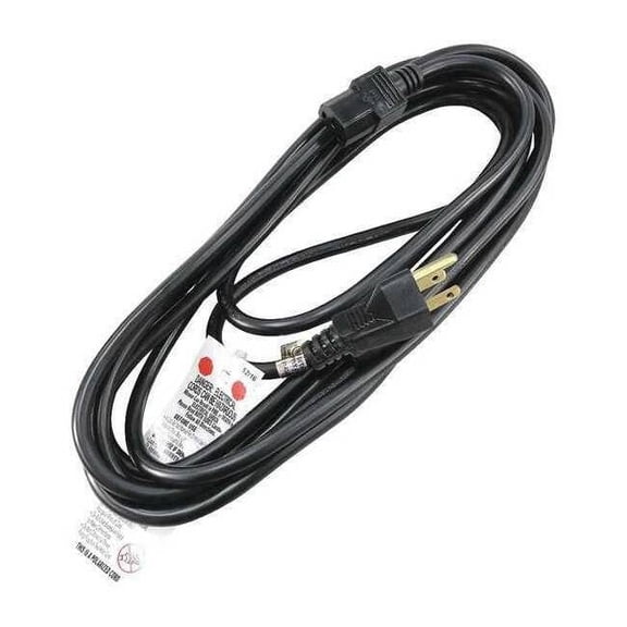 Manufacturer Varies Power Cord, 5-15P, SJT, 15 ft., Blk, 15A, 14/3 5XFN0ID