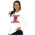 thumbnail image 3 of Crushing Christmas Nutcracker Pun Plus Size Long Sleeve Graphic Tee Shirt Brisco Brands 3X, 3 of 5
