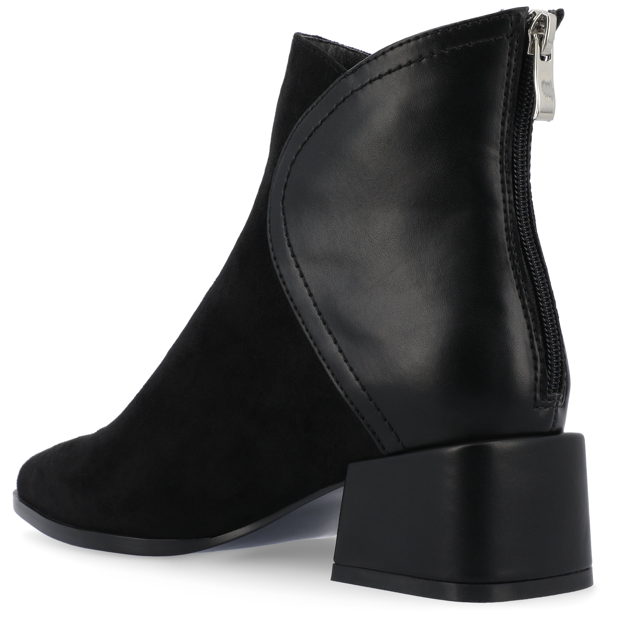 Journee Womens Consuello Two Tone Pointed Toe Booties, Widths Available