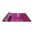 thumbnail image 2 of Ahgly Company Indoor Round Abstract Pink Modern Area Rugs, 6' Round, 2 of 4
