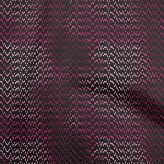 oneOone Silk Tabby Black Fabric Ikat Fabric For Sewing Printed Craft Fabric By The Yard 42 Inch Wide