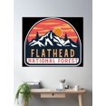 thumbnail image 2 of Flathead National Forest Poster Wall Art, Modern Wall Decor, 12x18 UNFRAMED, 2 of 3