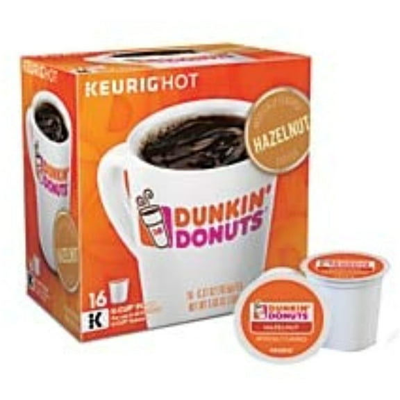 Dunkin Donuts 2518071 Hazelnut Coffee K-Cup Pods Medium Roast 24/Box (400848)