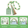thumbnail image 3 of FRCOLOR St Patrick's Day Beaded Garland Decor with Tassel and Wood Beads for Happy Atmosphere, 3 of 8