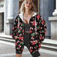 thumbnail image 2 of Yuyamidu Christmas Hoodie Women Hoodies Candy Cane Sweatshirts for Women Apparel Womens Sweatshirts Trendy Zipper Hoodie with Zipper Plus Size L, 2 of 8