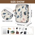 thumbnail image 3 of Haosy Accordion File Organizer Zipper Binder 500 Sheet 6-Tab Expanding File Folder Multi-Pocket 1.2 Inch 3 Ring Abstract Pastel Floral Flower, 3 of 7