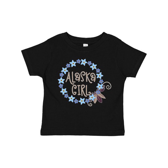 Inktastic Alaska Girl Forget-me-not Flower Girls Toddler T-Shirt