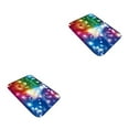 thumbnail image 4 of Guardoinrt Decorative Christmas Rectangle Entrance Door Mat Wide Application Convenient And Practical Polyester Christmas Door Mats As Shown 50cm×80cm 2Set, 4 of 6