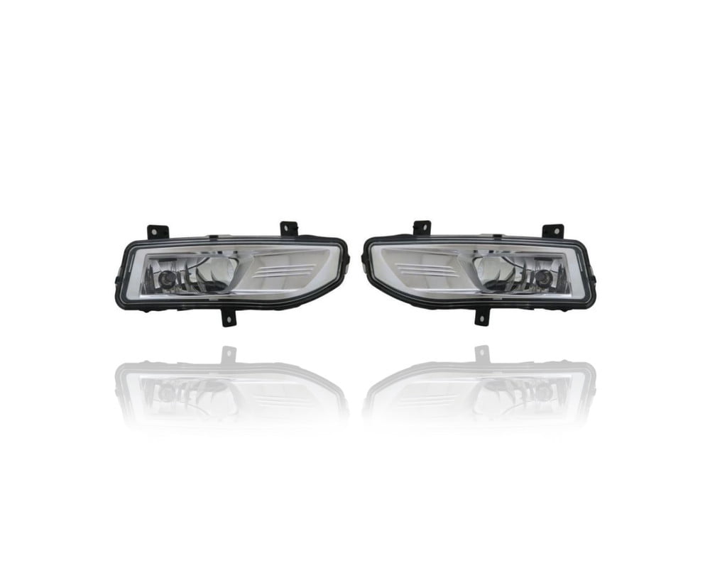 Fog Light Assembly Compatible/Replacement for '17-19 Nissan Versa Note  Hatchback, 17-19 Rogue/Hybrid Pair, Left Driver Right Passenger Set  261508995A, 261558995A