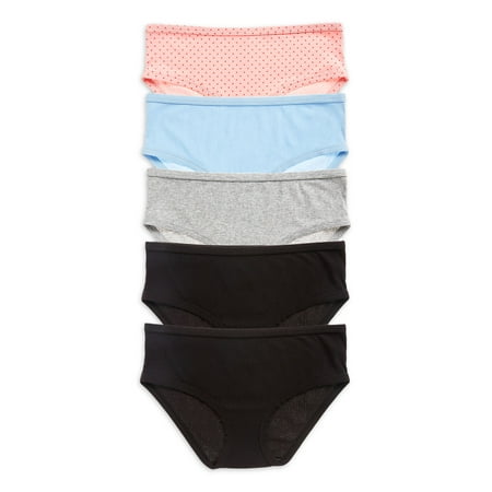 

No Boundaries Women’s Cotton Hipster Panties 5-Pack