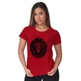 thumbnail image 4 of Lion Jungle Symbolic Spirit Animal Womens Slim Fit Graphic Tee Brisco Brands S, 4 of 4