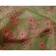 thumbnail image 4 of oneOone Silk Tabby Fabric Floral & Paisley Block Print Fabric By Yard 42 Inch Wide, 4 of 4