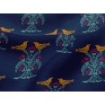 thumbnail image 4 of oneOone Viscose Jersey Fabric Bird & Tree Block Print Fabric By The Yard 60 Inch Wide, 4 of 5