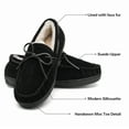 thumbnail image 2 of DREAM PAIRS Men's Moccasin Slippers Fuzzy Plush House Shoes Indoor Outdoor Fleece Lining Loafers, 2 of 5