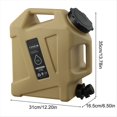 thumbnail image 2 of Cubo de Agua para Exteriores de 12 L, Portátil, de Gran Capacidad, para Acampar, con Grifo y Depósito de Agua para Senderismo A, 2 of 5
