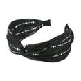thumbnail image 5 of Unique Bargains 1 Pc Sequin Wide Headbands for Women Black Gray, 5 of 6