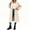 Beige, variant on Lapel Collar Double Breasted Women's Winter Elegant Coats Long Notched Pea Coat