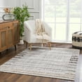 thumbnail image 6 of Hauteloom Naivasha Living Room, Bedroom Area Rug - Farmhouse - Charcoal, Cream, Peach - 8'10" x 12', 6 of 17