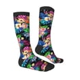 thumbnail image 3 of Picia Women Crew Soft Moisture-wicking Socks Colorful Flowers Pattern Design Cotton Socks, One Size fit All, 3 of 9
