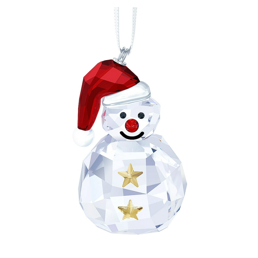 Swarovski Crystal Christmas ORNAMENT ROCKING SNOWMAN 5189475 Walmart