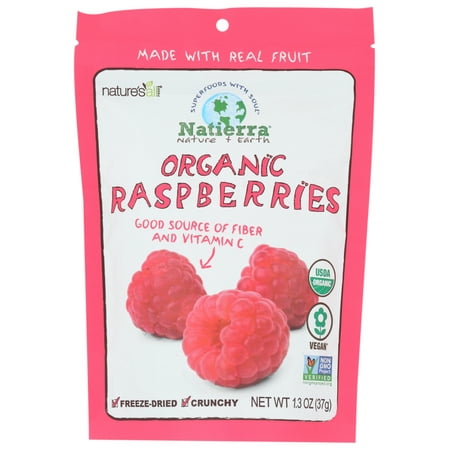 Natierra Freeze Dried Raspberries, 1.3 Oz