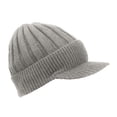 thumbnail image 2 of iHPH7 Womens Hats with Brim Knit Beanie Winter Hat Winter Caps for Women Warm Hats for Women Beanies Y2k Beanie Hats for Men Gray One Size, 2 of 5
