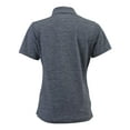 thumbnail image 3 of Paragon B11671587 Women Dakota Striated Heather Polo T-Shirt, Steel Grey Heather - 2XL, 3 of 3