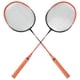 thumbnail image 4 of Raqueta De Bádminton Para 2 Jugadores, Ferroaleación De Absorción De Sudor Que Reduce La Amplitud De La Deformación Raquetas De Bádminton Dobles Con Bolsa Para Principiantes, 4 of 7