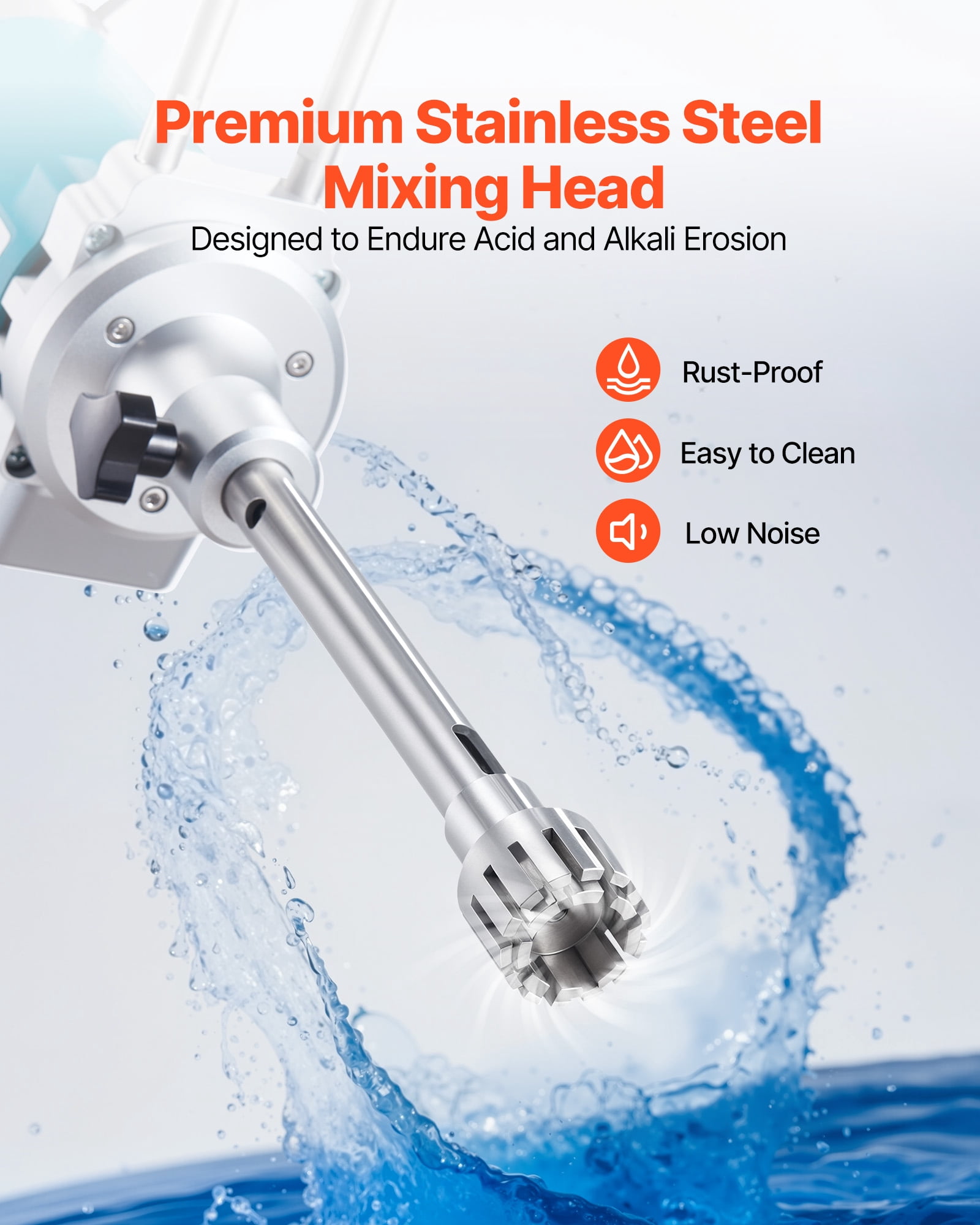 VEVOR Homogenizer, 900 W Laboratory High Speed Dispersing Homogenizer, 2000-28000RPM High Shear Lab Mixer Emulsification Machine, Digital Display Blender, Stainless Steel