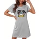 thumbnail image 5 of Camisón corto de talla grande para mujer, camisón de manga corta con estampado de pecho a la moda, camisón para mujer, 5 of 5